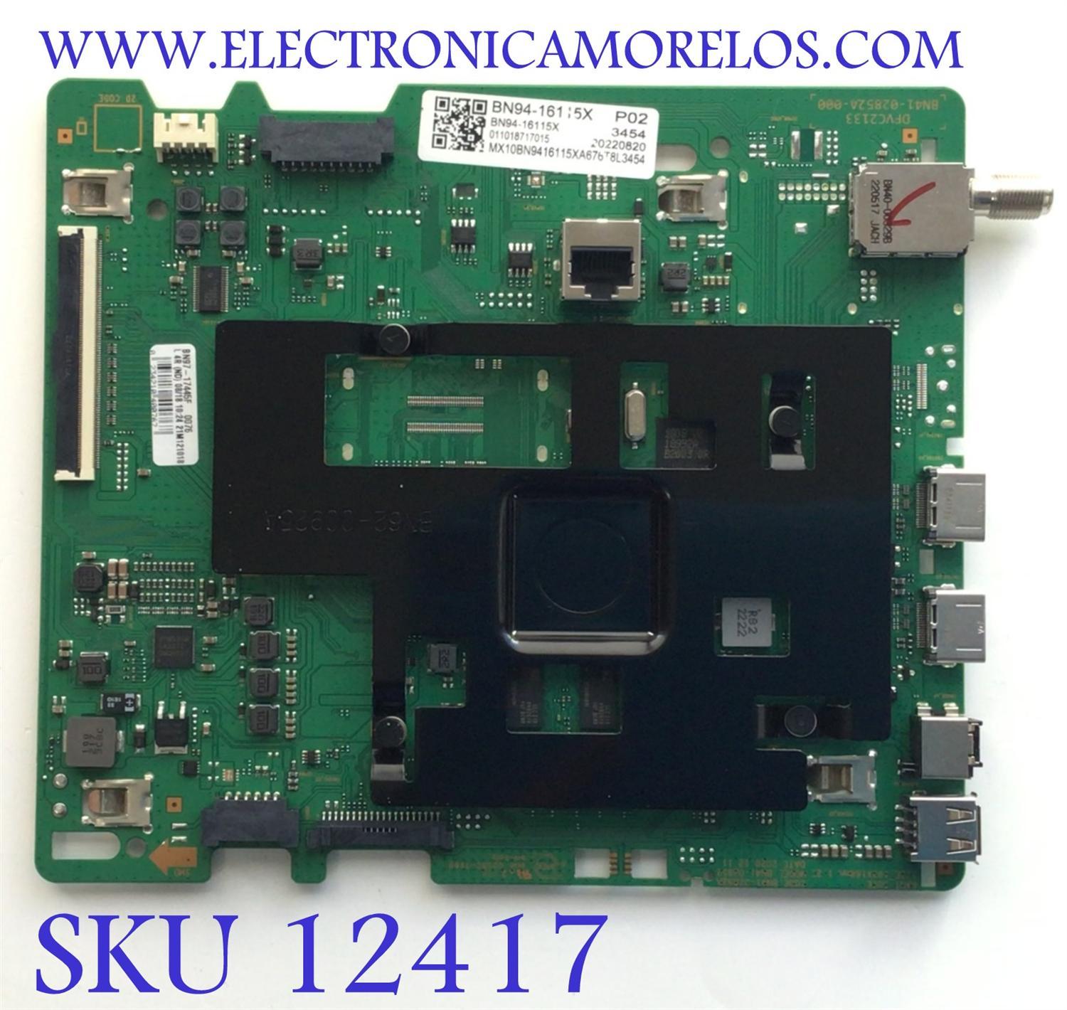 MAIN PARA SMART TV SAMSUNG ORIGINAL NUMERO DE PARTE BN94-16115X / BN41-02852A / BN97-17445F / PANEL CY-BT070HGSV4H / DISPLAY BN96-51823A/ JE695R3HD7K / MODELO UN70TU7000WXZA UD06
